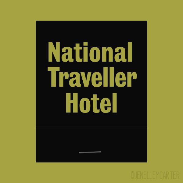 National Traveller Hotel Matchbook Cover