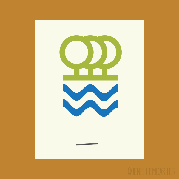 The Waterlot Restaurant Matchbook Cover