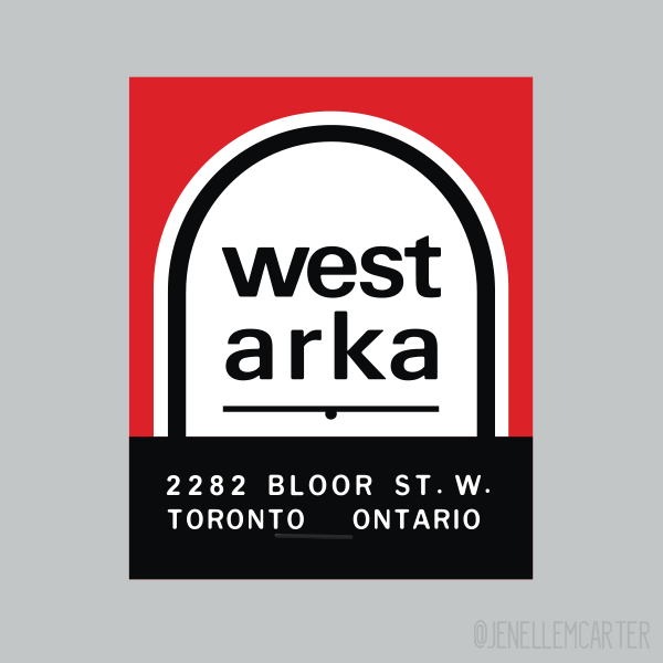 West Arka Matchbook Cover