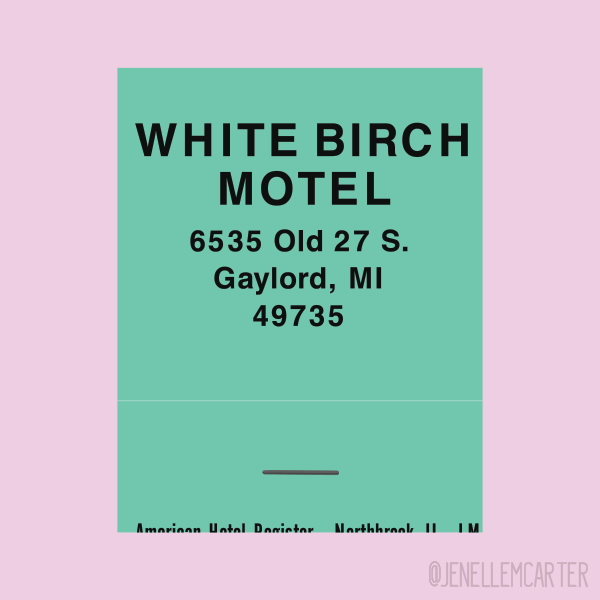 White Birch Motel Matchbook Cover