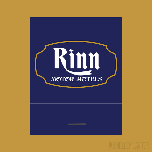 Rinn Motor Hotels Matchbook Cover